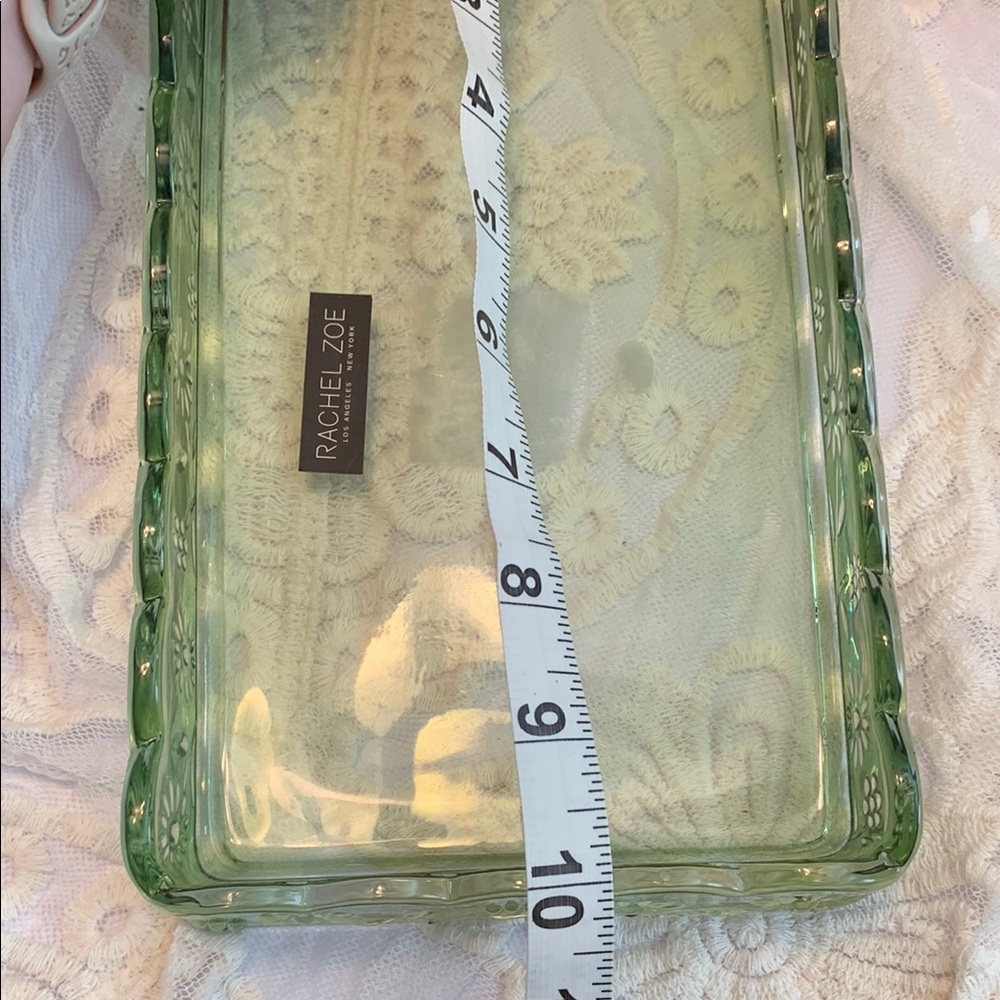 Rachel Zoe Green Glass Bath Tray/Jewelry Dish - Picture 7 of 9